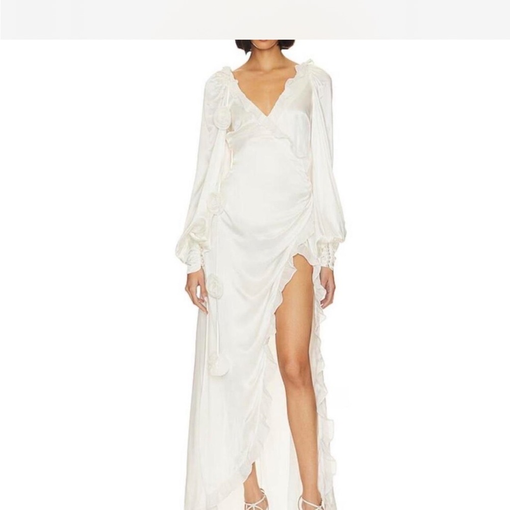 NWT For Love & Lemons - Kendall Gown in White
